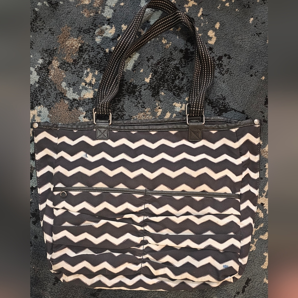 Thirty-One Reversible Shoulder Tote Purse